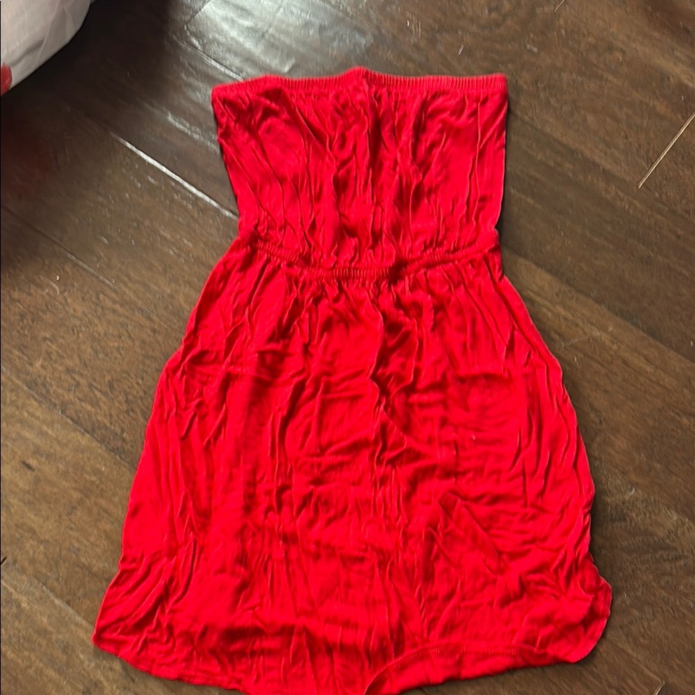 Old Navy Strapless Red Dress